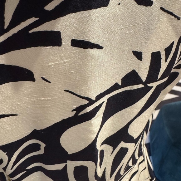 KATE SPADE Black & White Stella Dress Ruffle Collar Size 8 NWT (FLAWED) - Picture 4 of 9